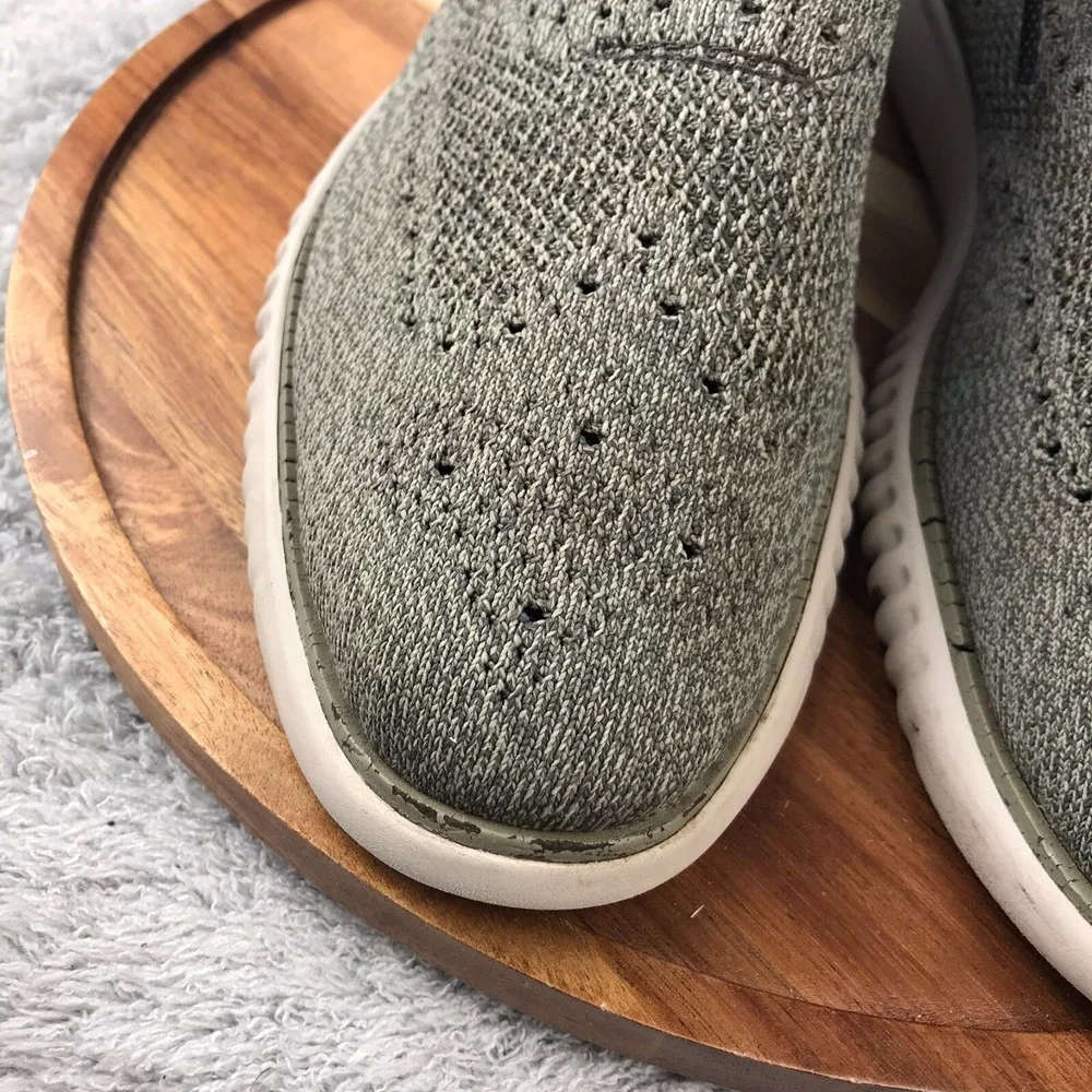 Cole Haan OriginalGrand Stitchlite Wingtip Oxfrord Mens 11M Gray Knit Sneakers